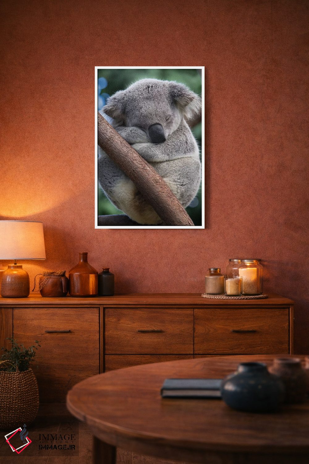 تابلو دکوراتیو کوالای نر خوابیده، کوئینزلند، استرالیا اثر سوزی اسزترهاس - D2W