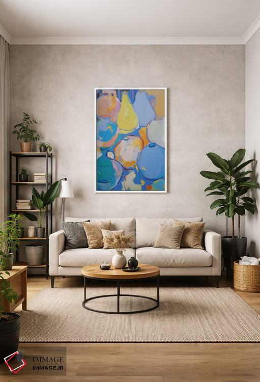 تابلو انتزاعی سبوی زرد اثر النا شرایبمن - D1W