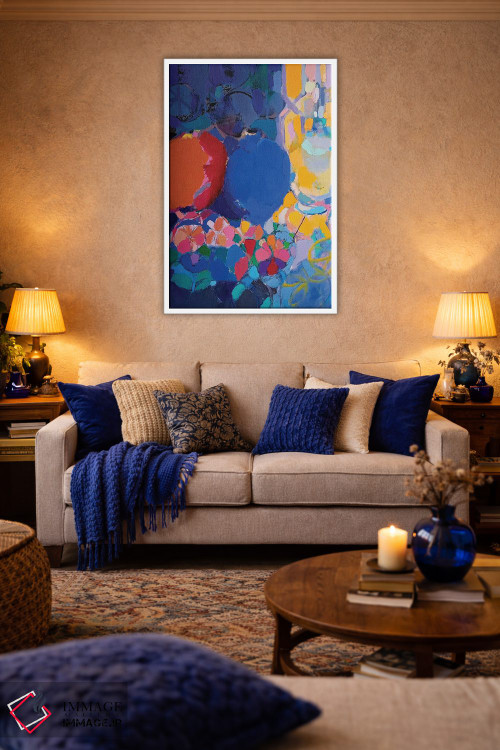 تابلو انتزاعی سبوی قرمز اثر النا شرایبمن - D3W