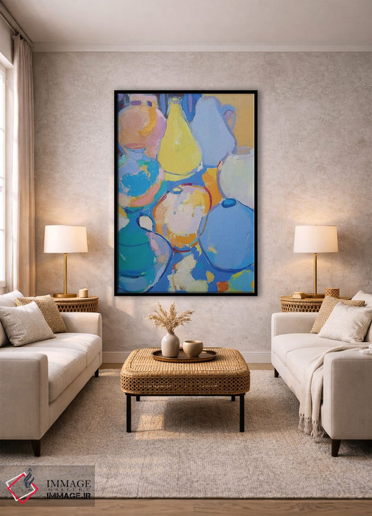 تابلو انتزاعی سبوی زرد اثر النا شرایبمن - D2B