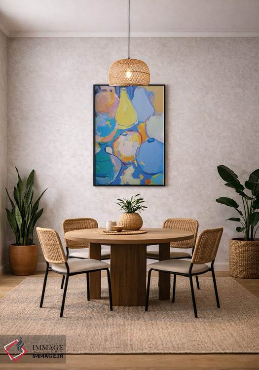 تابلو انتزاعی سبوی زرد اثر النا شرایبمن - D4B
