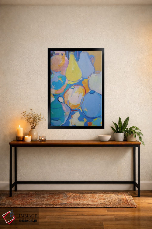 تابلو انتزاعی سبوی زرد اثر النا شرایبمن - D5B