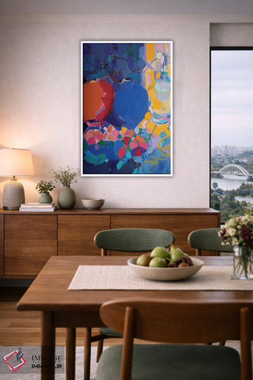 تابلو انتزاعی سبوی قرمز اثر النا شرایبمن - D5W