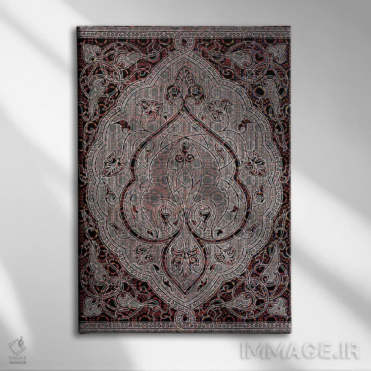 تابلو دکوراتیو عمق ساختارمند اثر فایو بای فایو کالکتیو - نمای روبهرو روی دیوار