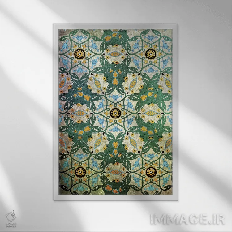 تابلو دکوراتیو آرمان گرایی مشهود اثر فایو بای فایو کالکتیو - نمای قابدار سفید