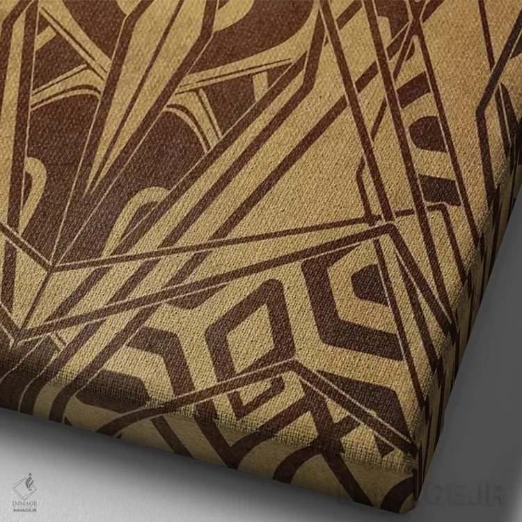 تابلو انتزاعی فرآیند اندوه اثر فایو بای فایو کالکتیو - نمای نزدیک بافت بوم