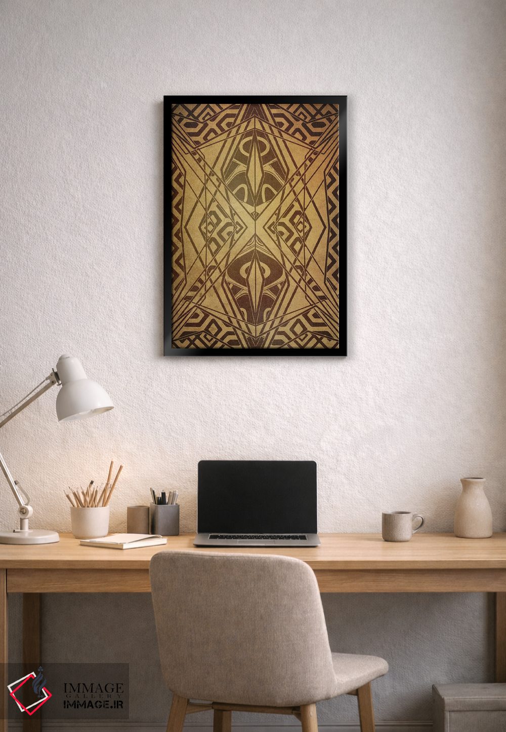 تابلو انتزاعی فرآیند اندوه اثر فایو بای فایو کالکتیو - D2B