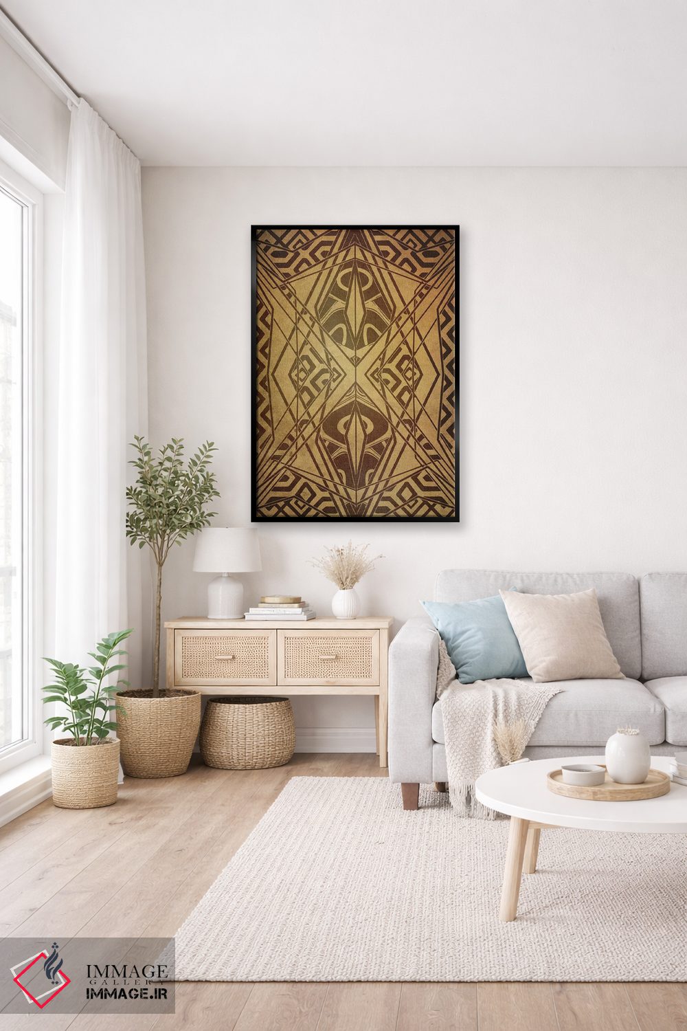 تابلو انتزاعی فرآیند اندوه اثر فایو بای فایو کالکتیو - D4B