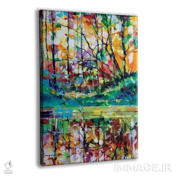 تابلو انتزاعی مدوکلیف دیوانه اثر داگ ایتون - نمای پرسپکتیو محصول