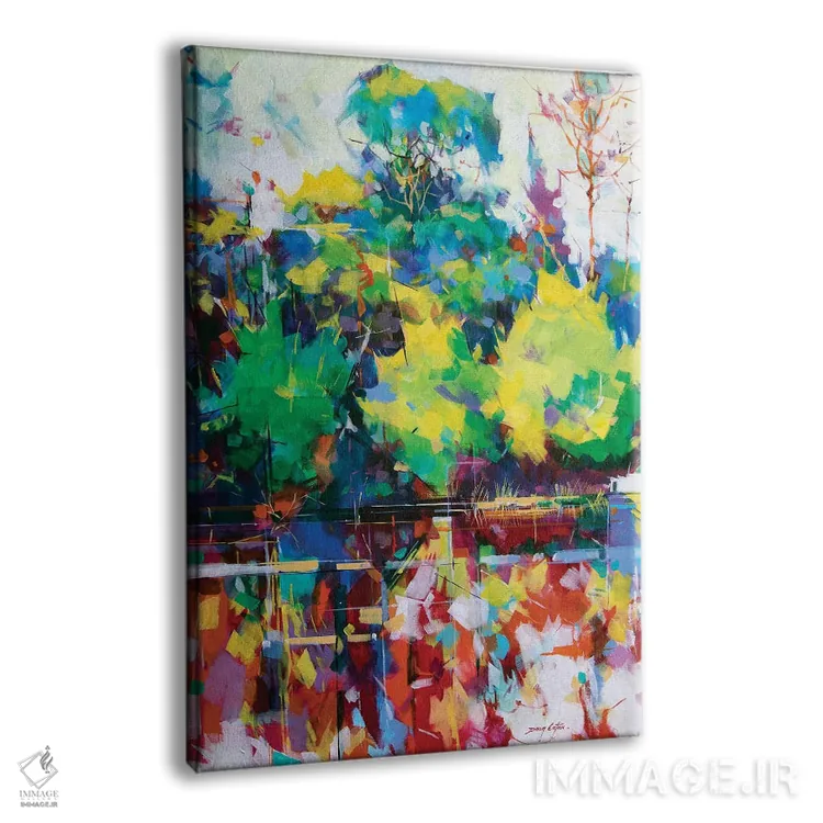 تابلو انتزاعی حوضچه های کنوپ اثر داگ ایتون - نمای پرسپکتیو محصول