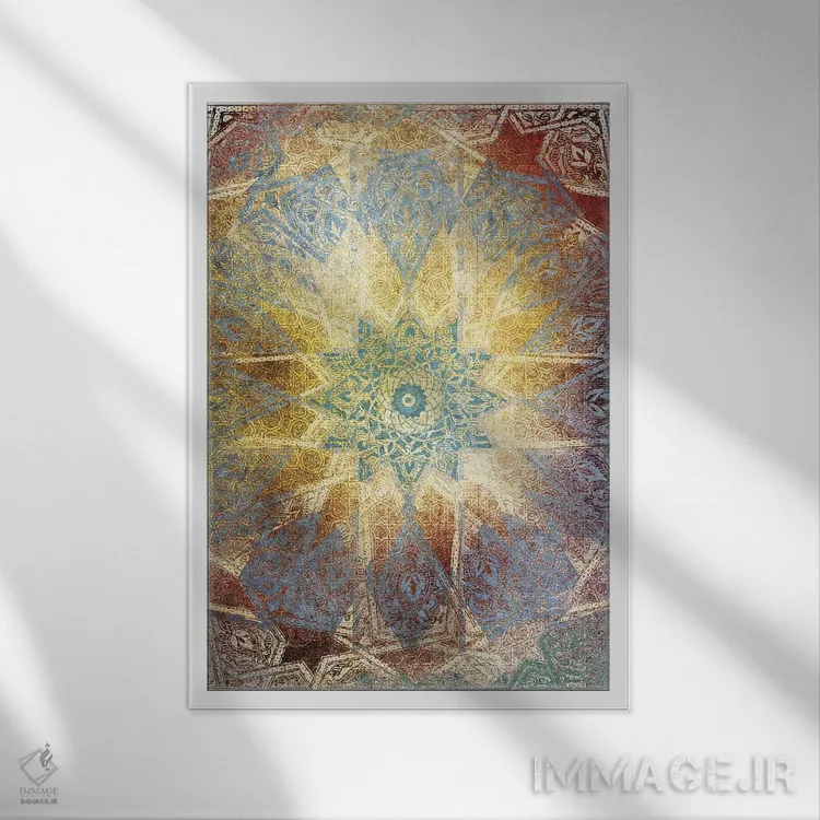 تابلو دکوراتیو عمل الهام بخش اثر فایو بای فایو کالکتیو - نمای قابدار سفید