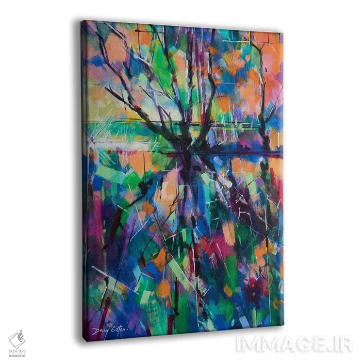 تابلو انتزاعی مدوکلیف پرجنب وجوش اثر داگ ایتون - نمای پرسپکتیو محصول