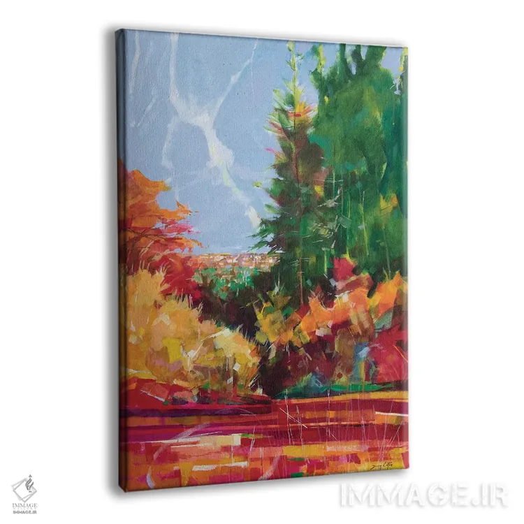 تابلو انتزاعی از مایل اند تا سیندر فورد اثر داگ ایتون - نمای پرسپکتیو محصول