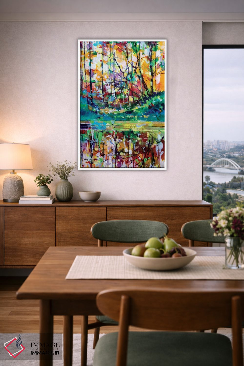 تابلو انتزاعی مدوکلیف دیوانه اثر داگ ایتون - D6W