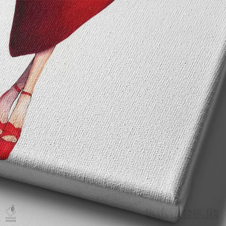 تابلو دکوراتیو دو منه کوانگ ۳ اثر اریس ترن - نمای نزدیک بافت بوم