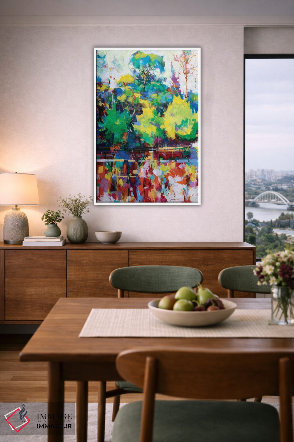 تابلو انتزاعی حوضچه های کنوپ اثر داگ ایتون - D6W