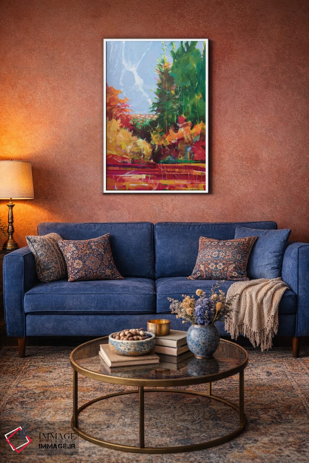 تابلو انتزاعی از مایل اند تا سیندر فورد اثر داگ ایتون - D1W