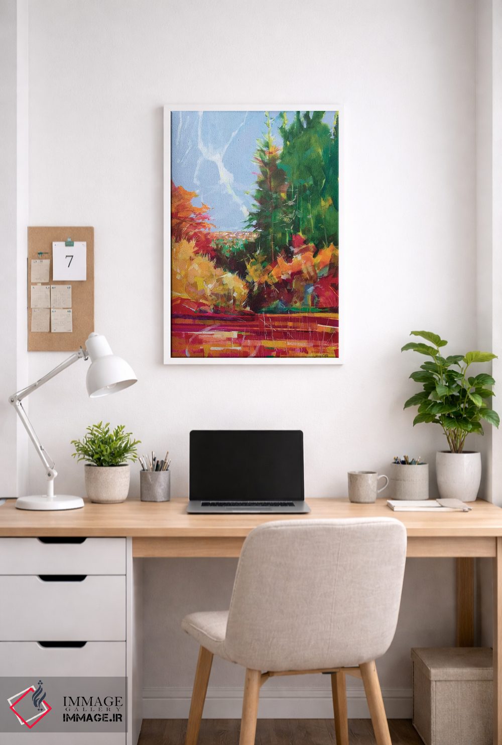 تابلو انتزاعی از مایل اند تا سیندر فورد اثر داگ ایتون - D2W