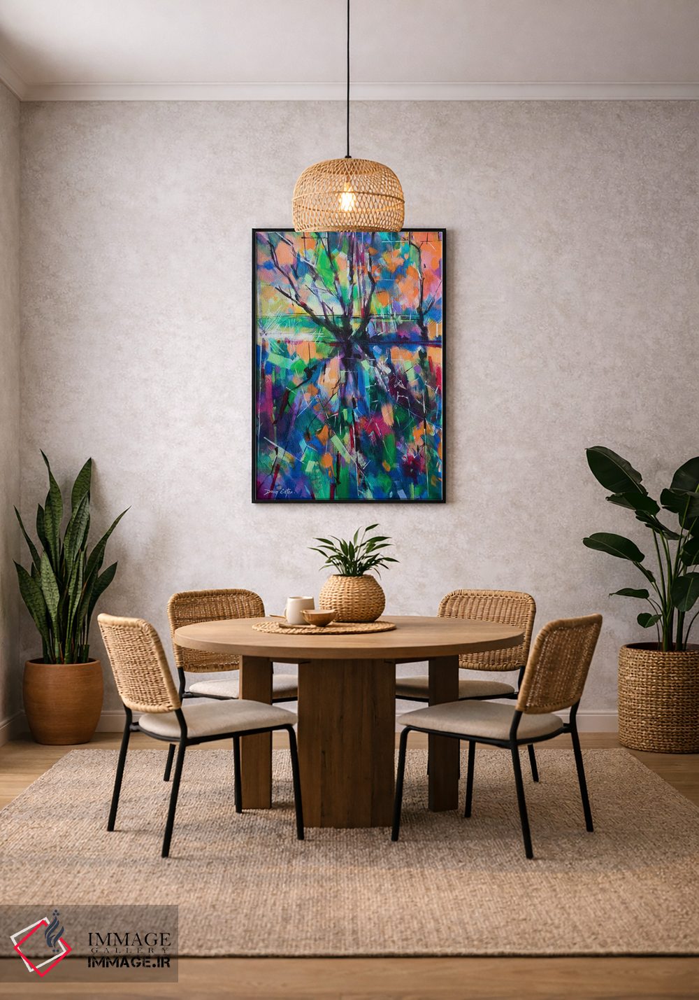 تابلو انتزاعی مدوکلیف پرجنب وجوش اثر داگ ایتون - D4B
