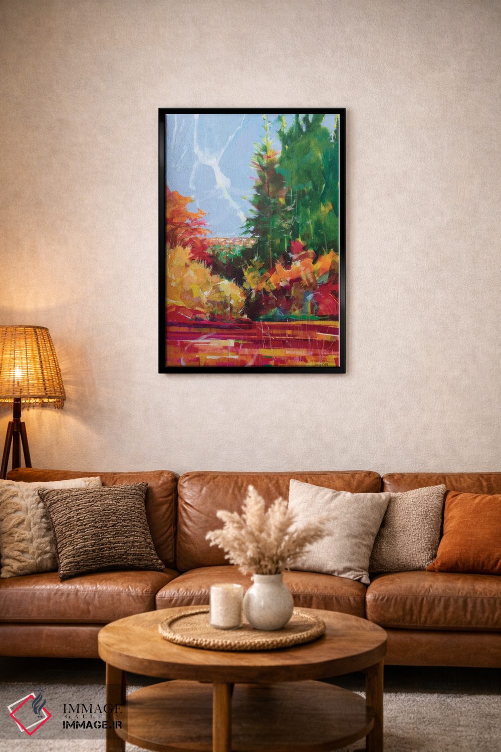 تابلو انتزاعی از مایل اند تا سیندر فورد اثر داگ ایتون - D3B