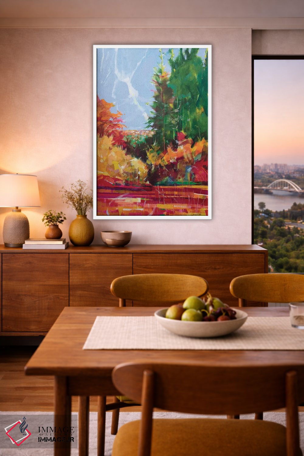 تابلو انتزاعی از مایل اند تا سیندر فورد اثر داگ ایتون - D6W