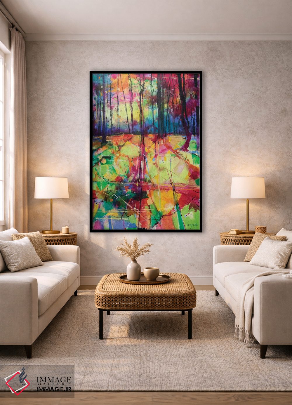 تابلو انتزاعی جنگل های مایل اند اثر داگ ایتون - D2B