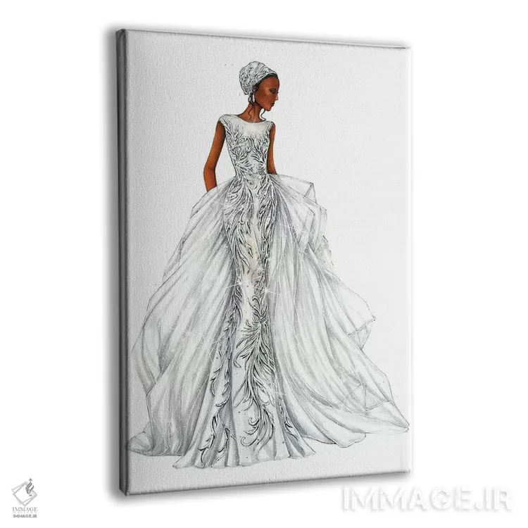 تابلو دکوراتیو لباس ۲ اثر اریس ترن - نمای پرسپکتیو محصول