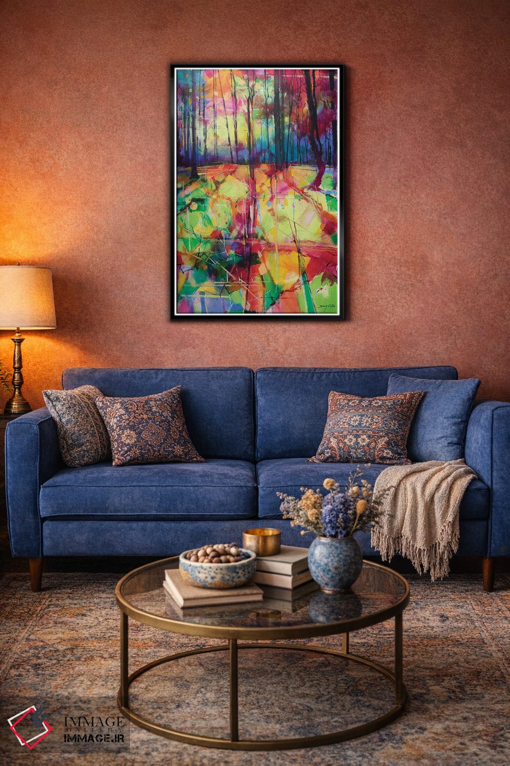 تابلو انتزاعی جنگل های مایل اند اثر داگ ایتون - D5B