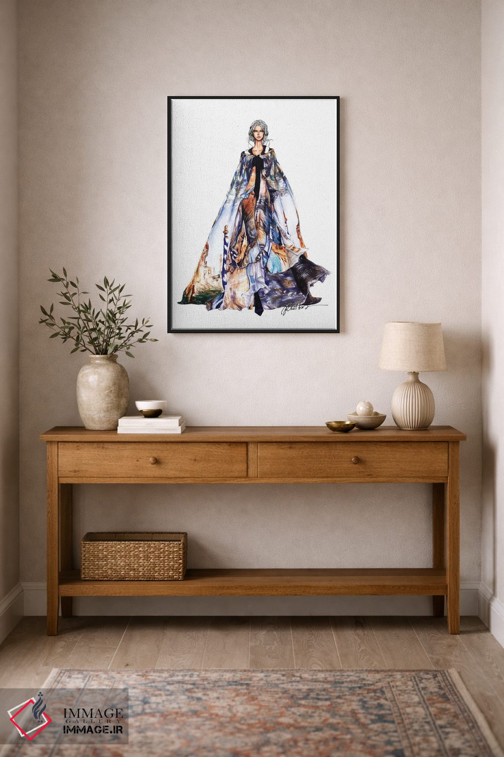 تابلو دکوراتیو هفته مد آلبرتا فرتی ۲۰۱۷ اثر اریس ترن - D2B