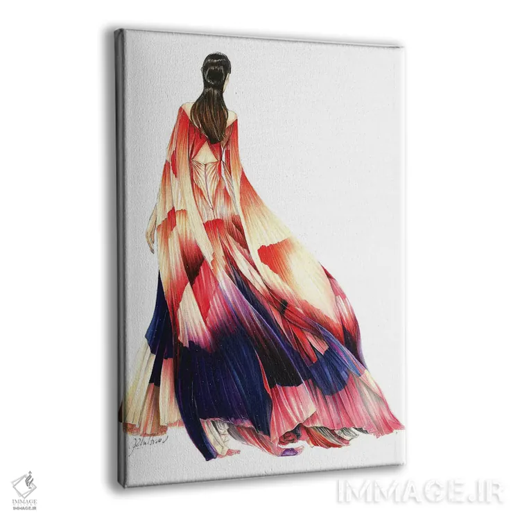 تابلو دکوراتیو مد فاخر آیریس ون هرپن ۲۰۱۹ اثر اریس ترن - نمای پرسپکتیو محصول