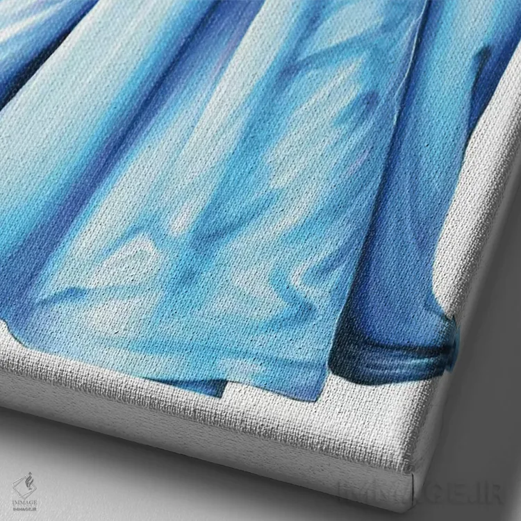 تابلو دکوراتیو گلدن گلوب گاگا اثر اریس ترن - نمای نزدیک بافت بوم