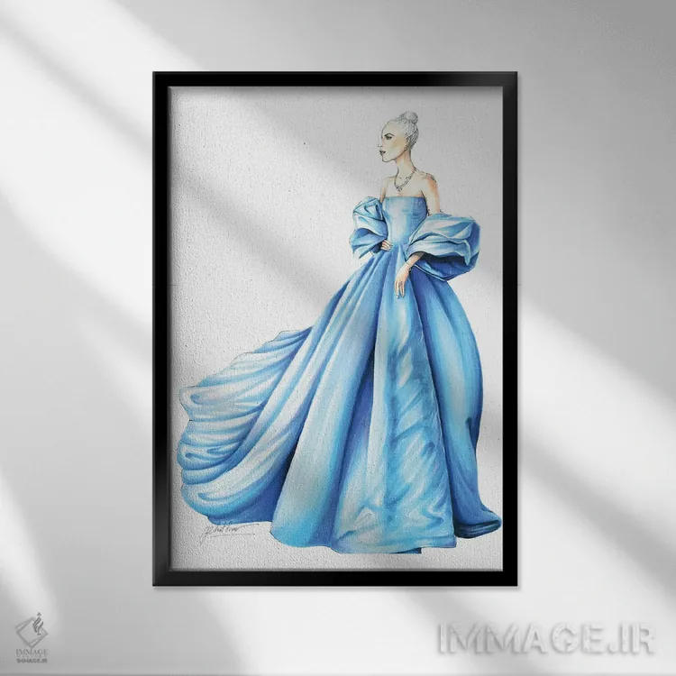 تابلو دکوراتیو گلدن گلوب گاگا اثر اریس ترن - نمای قابدار مشکی