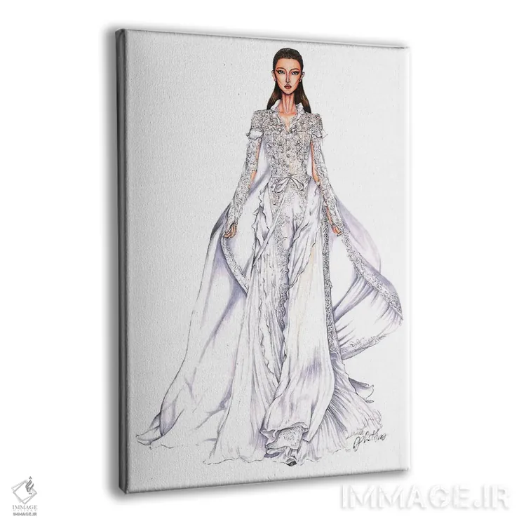 تابلو دکوراتیو مد فاخر رالف و روسو ۲۰۱۸ اثر اریس ترن - نمای پرسپکتیو محصول