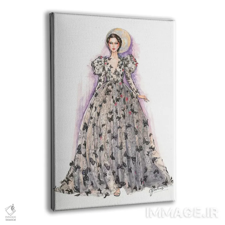 تابلو دکوراتیو شیاپارلی I اثر اریس ترن - نمای پرسپکتیو محصول