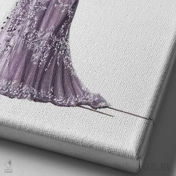 تابلو دکوراتیو زهیر مراد بهار تابستان ۲۰۱۷ اثر اریس ترن - نمای نزدیک بافت بوم