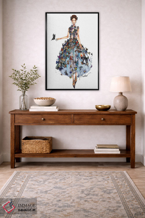 تابلو دکوراتیو لباس پروانه ای II اثر اریس ترن - D4B