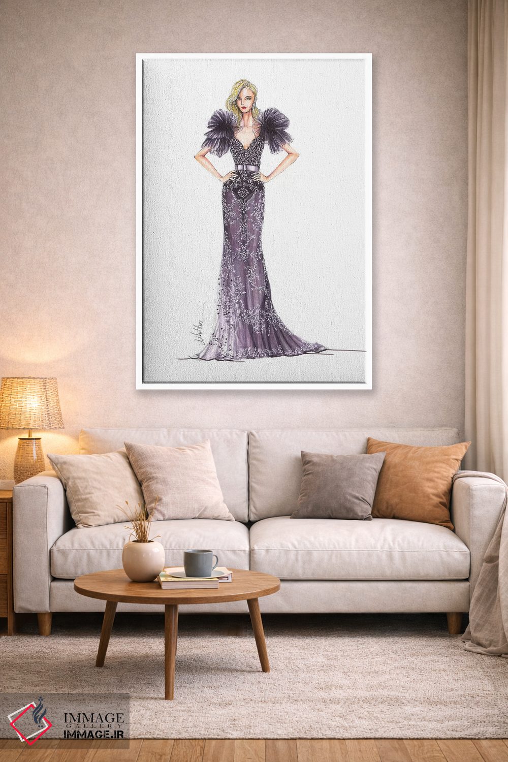 تابلو دکوراتیو زهیر مراد بهار تابستان ۲۰۱۷ اثر اریس ترن - D1W