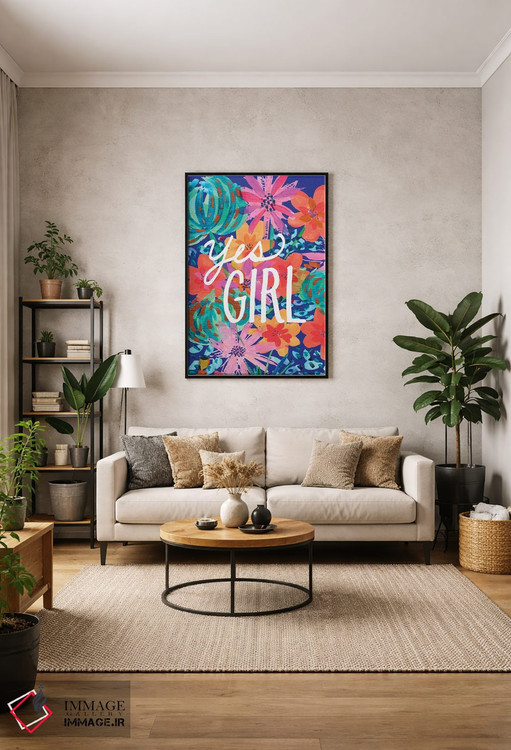 تابلو دکوراتیو آفرین دختر! اثر اتاوی - D2B