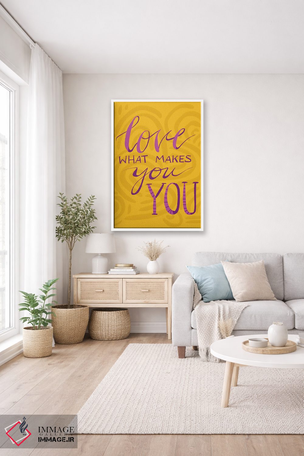 تابلو دکوراتیو دوست بدار آنچه تو را تو می کند اثر اتاوی - D1W