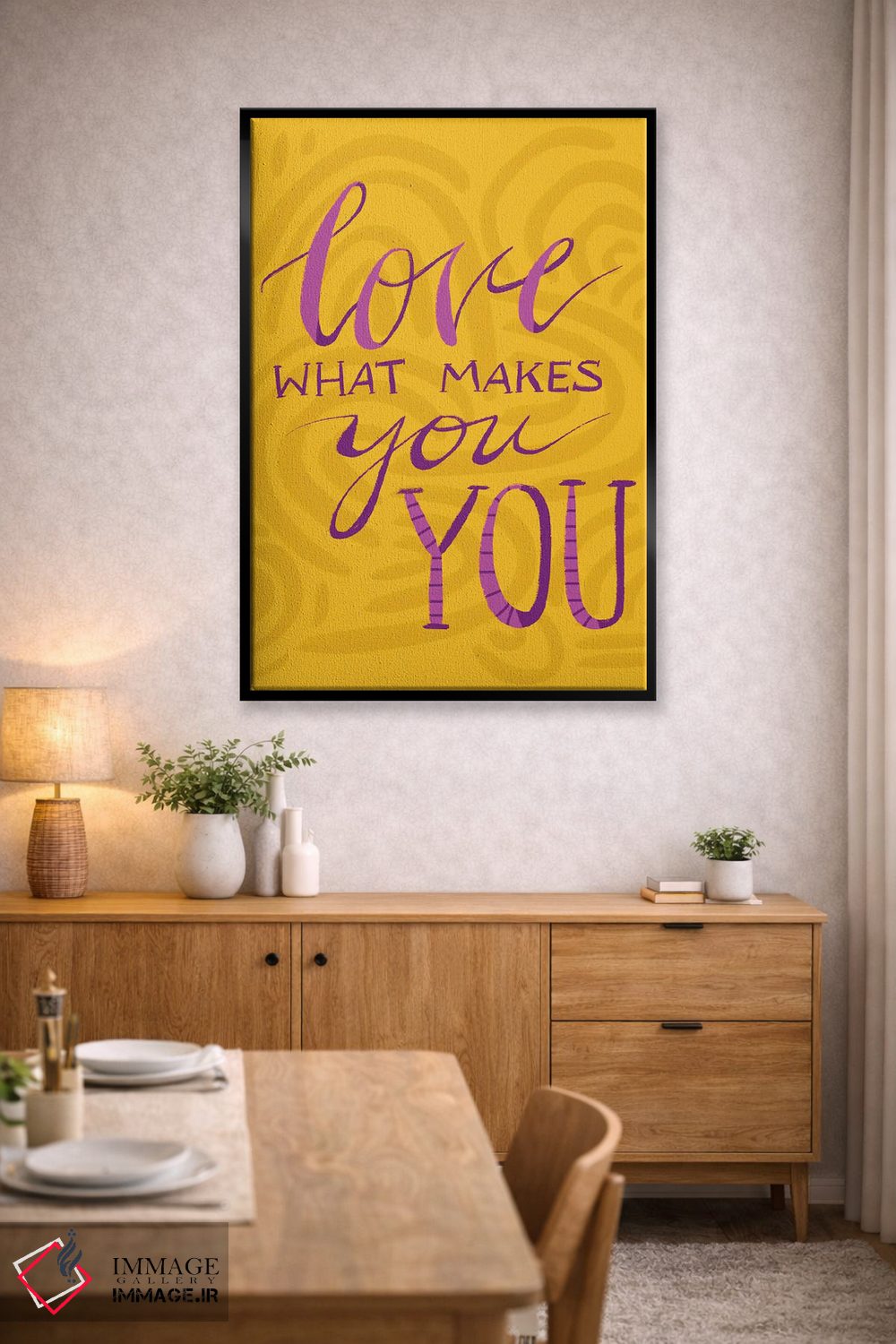 تابلو دکوراتیو دوست بدار آنچه تو را تو می کند اثر اتاوی - D6B
