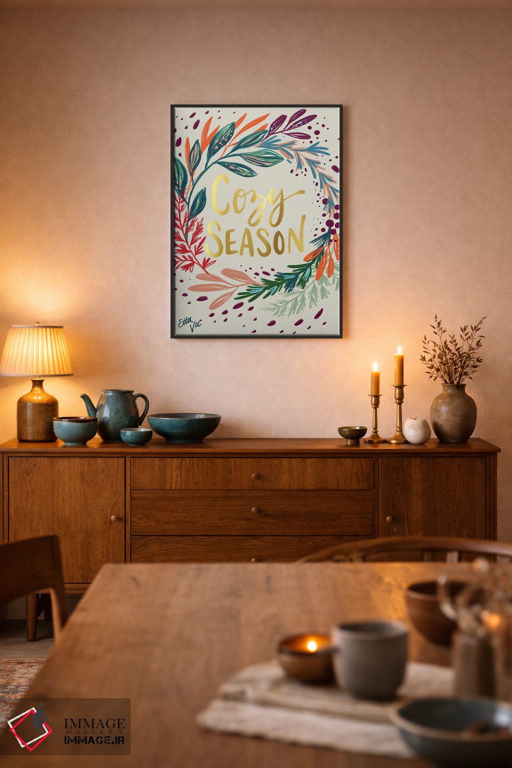 تابلو دکوراتیو فصل دلپذیر اثر اتاوی - D6B