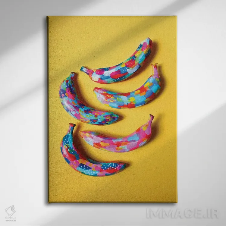 تابلو مینیمال موز II اثر اتاوی - نمای روبهرو روی دیوار