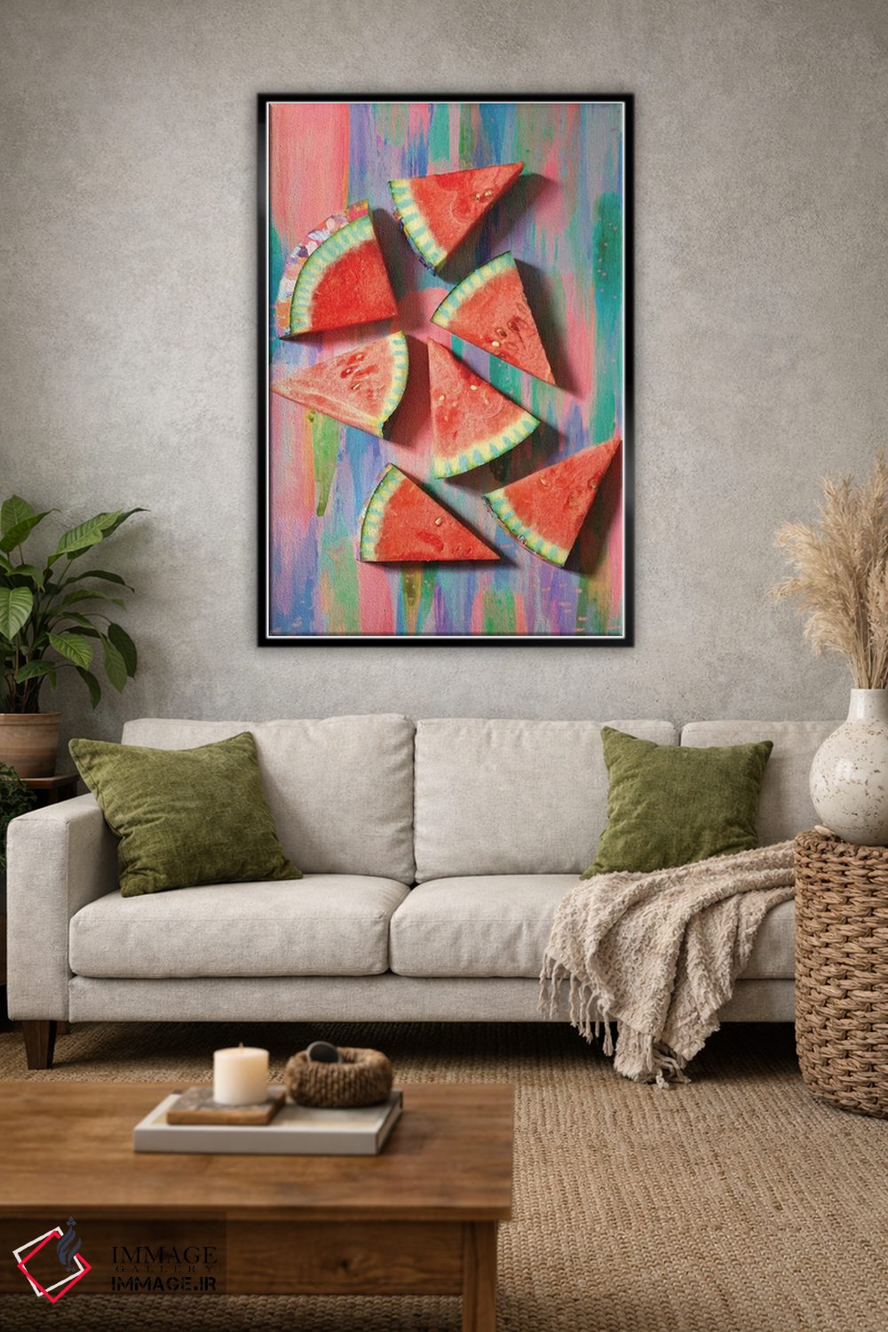 تابلو دکوراتیو هندوانه اول اثر اتاوی - D2B