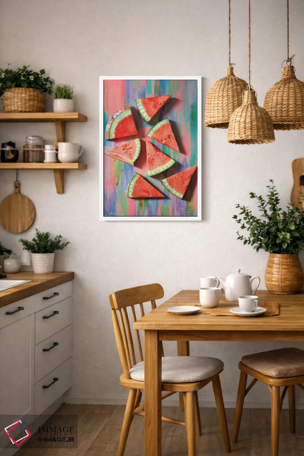 تابلو دکوراتیو هندوانه اول اثر اتاوی - D3W