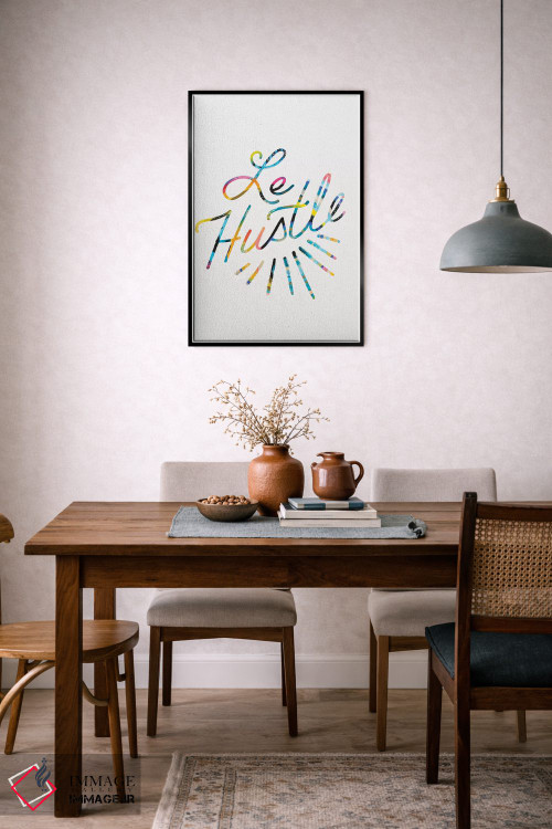 تابلو دکوراتیو تلاش اثر اتاوی - D6B