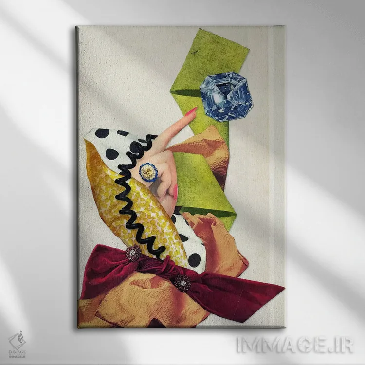 تابلو دکوراتیو اوژینیا لولی اثر اوژینا لولی - نمای روبهرو روی دیوار