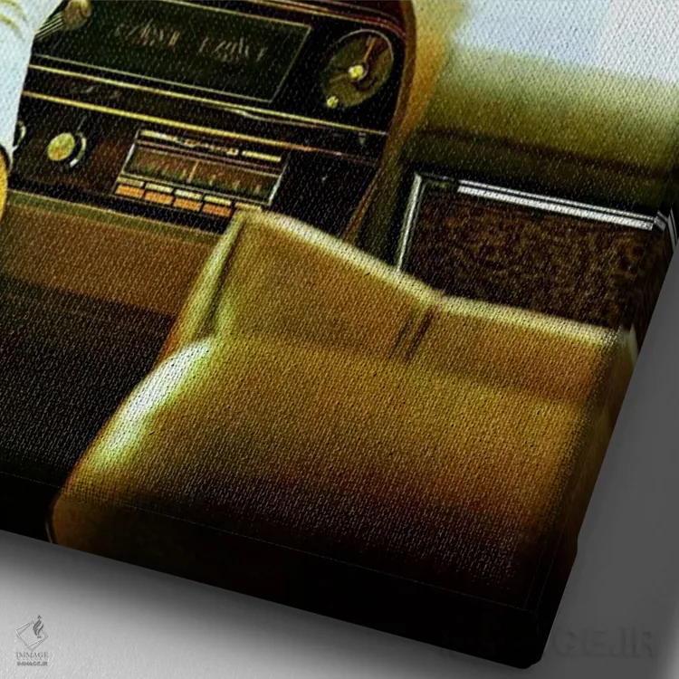 تابلو دکوراتیو اوژینیا لولی اثر اوژینا لولی - نمای نزدیک بافت بوم