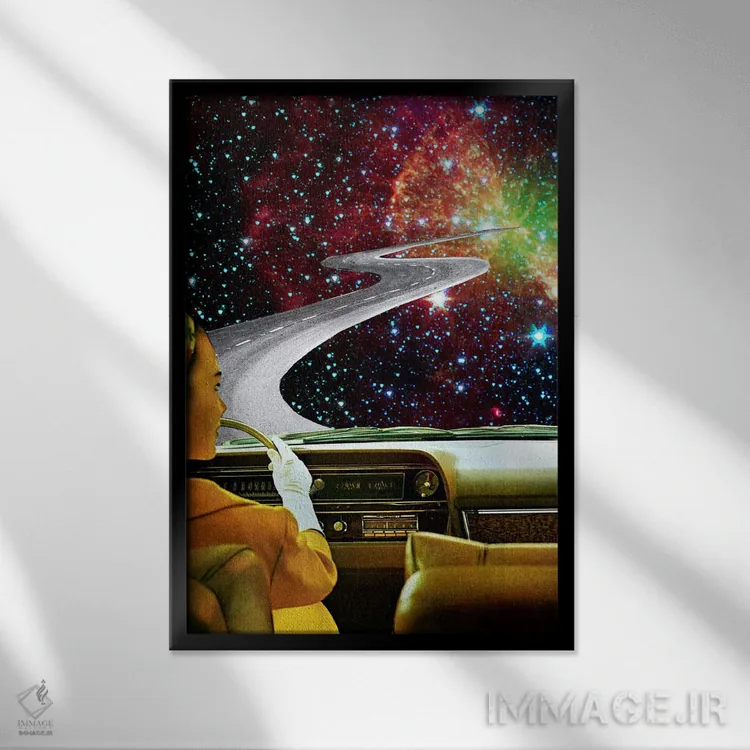 تابلو دکوراتیو اوژینیا لولی اثر اوژینا لولی - نمای قابدار مشکی