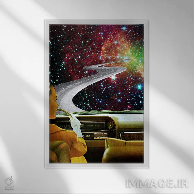 تابلو دکوراتیو اوژینیا لولی اثر اوژینا لولی - نمای قابدار سفید