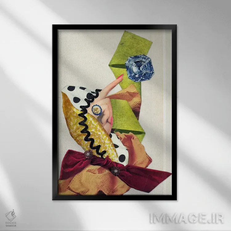 تابلو دکوراتیو اوژینیا لولی اثر اوژینا لولی - نمای قابدار مشکی